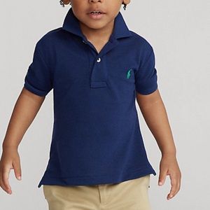 Ralph Lauren Little Boys Earth Knit Polo Shirt Sz 5